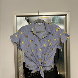 Lemon Button-Up Shirt